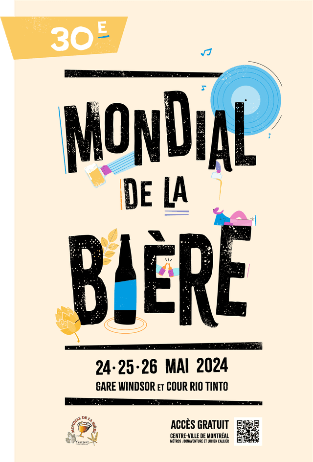 Affiche du Mondial de la bière 2024.